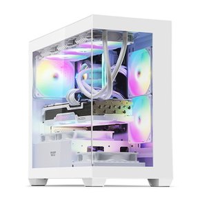 darkFlash DS900M RGB 강화유리 미니타워 케이스 화이트