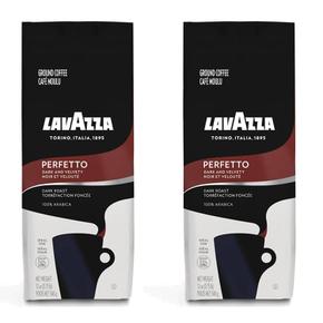 [해외직구] Lavazza 라바짜 퍼페토 그라운드 커피 다크 로스트 340g 2팩