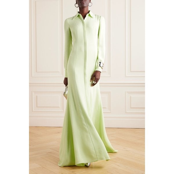 실크 크레이프 셔츠 가운 옐로 1647597314693786