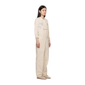 낫띵리튼 오프 화이트 토피 오버롤 TOFFE COTTON OVERALL Cream