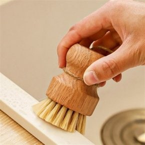 우드 주방솔 냄비 야채 세척솔 주방 브러쉬