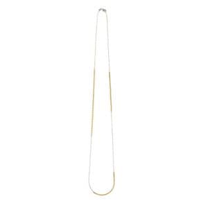 루마카 옐로화이트 네크리스, Lumaca Yellow & White Necklace, 14k, yellow gold, white gold