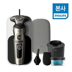 [쇼핑백+면도날+세척액 증정]필립스 SkinIQ S9000 프레스티지 전기면도기 샴페인 골드 SP9883/36