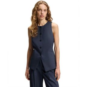 우먼 BOSS by Virgin 울 슬림핏 Vest - 다크 블루 24603803 1392252