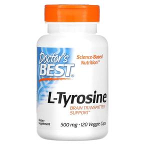 [해외직구] 닥터스베스트 L-타이로신 500mg 120베지캡슐 Doctor`s Best L-Tyrosine 500mg