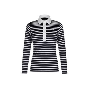 [2차]베이직 로고 PK 티셔츠_NAVY STRIPE