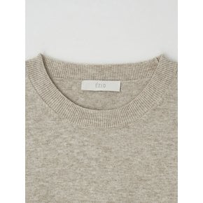 Wholegarment Cashlike Round Knit_Beige