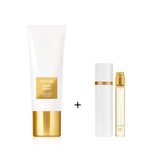 TOM FORD BEAUTY (공식) [온라인 한정] 화이트 스웨이드 EDP 10ML & 화이트 스웨이드 핸드크림(+향수2ML+TF파우치 증정)