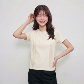 여성 레이스 다트 반팔 티셔츠 007 10580 131 623 69 _P431696309