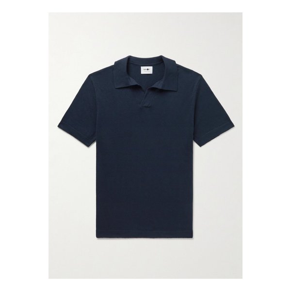 라이언 6311 코튼 리넨 혼방 폴로 셔츠 블루 1647597308069324