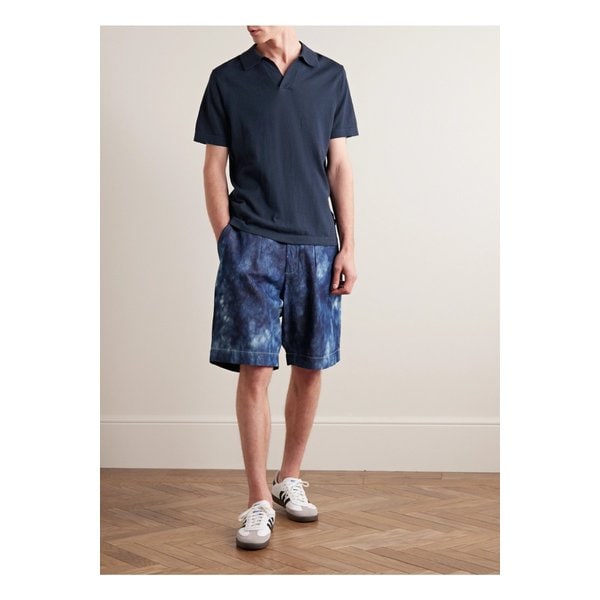 라이언 6311 코튼 리넨 혼방 폴로 셔츠 블루 1647597308069324