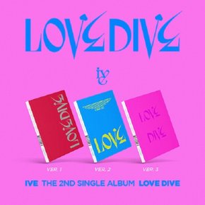 개봉앨범 포토카드 없음 IVE (아이브) 싱글 2집 LOVE DIVE 포스터 버전선택