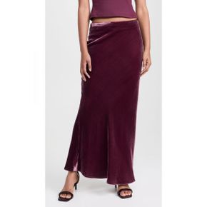 5097792 Susana Monaco Velvet Silk Bias Skirt