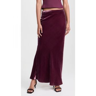 이스퀘어 5097792 Susana Monaco Velvet Silk Bias Skirt