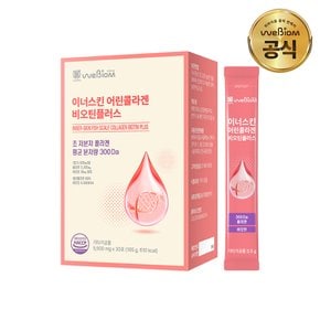 [서울대 위바이옴] NEW 이너스킨 어린콜라겐 비오틴플러스 1박스(1개월분) 300달톤 3300 피쉬콜라겐펩타이드