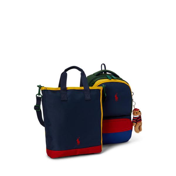 폴로 키즈 남아 8-18세 컬러블록 백팩 앤 슈즈 백 세트(CWPOACCY9P20119410)