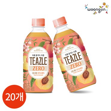  웅진 티즐 제로 피치 우롱티 500ml x 20PET