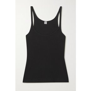 Stretch Organic Cotton-jersey Tank 블랙