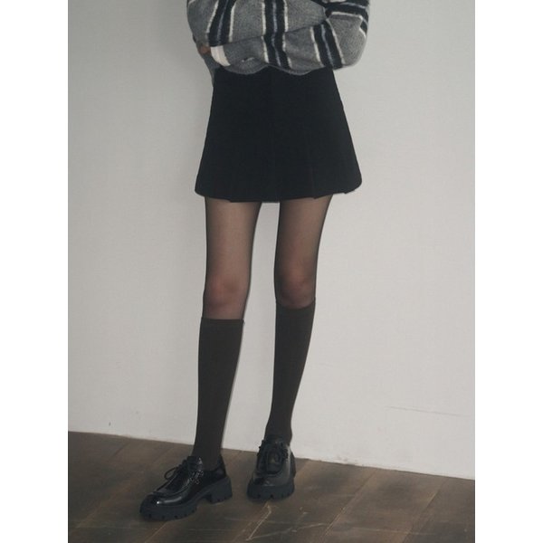 멜로우 플리츠 코듀로이 스커트 [2COLOR]