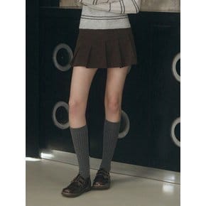 멜로우 플리츠 코듀로이 스커트 [2COLOR]