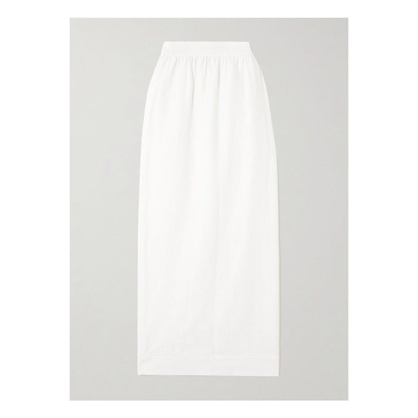 포세 엠마 리넨 미디 스커트 아이보리 1647597359664035