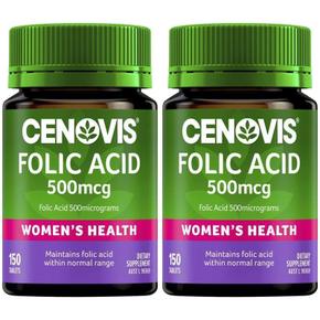 해외직구 Cenovis 세노비스 엽산 폴릭엑시드 500mcg 150정 2개 Folic Acid