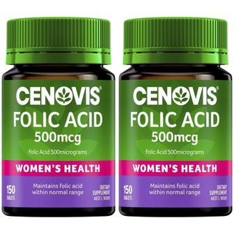  해외직구 Cenovis 세노비스 엽산 폴릭엑시드 500mcg 150정 2개 Folic Acid