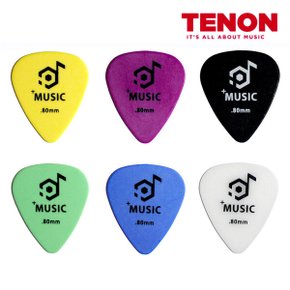 TENON 카본 통기타 일렉기타 우쿨렐레 기타 피크 0.7mm 스탠다드 물방울