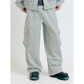 MULTI CARGO POCKET SWEAT PANTS [2 COLOR]