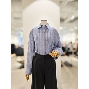 [파주점] 실크 블렌드 셔츠 칼라 블라우스CR9A0BL081