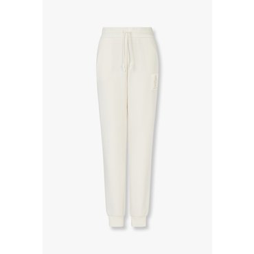 ARMANI EXCHANGE AX 여성 샤이닝 로고 패치 조거 팬츠-크림(A424341510)