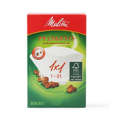 카페뮤제오 메리타 아로마 필터 1X1 화이트 100매 붉은포장