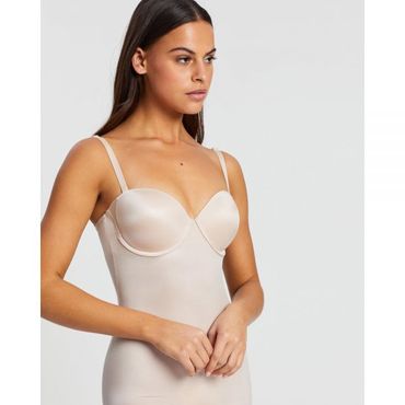 이스퀘어 4164973 Spanx Suit Your Fancy Strapless Cupped Bodysuit - Champagne Beige