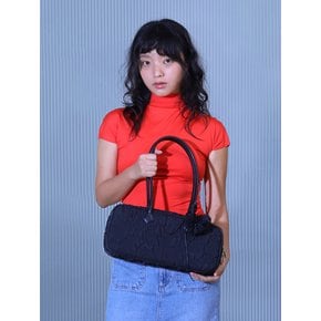 Urban Shoulder flower Bag (Black)