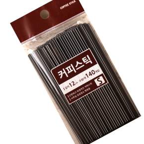 커피 스틱 빨대 스트로우 카페빨대 카페스틱 일회용 일자 140개 12cm