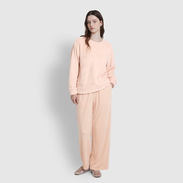 여 극세사 파자마 티셔츠 J205401029064