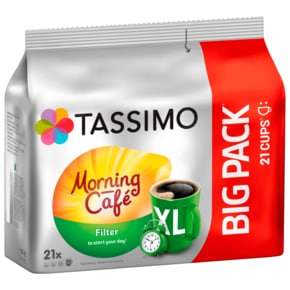 타시모 Tassimo 캡슐 커피 모닝 카페 필터 XL 157.5g, 21캡슐