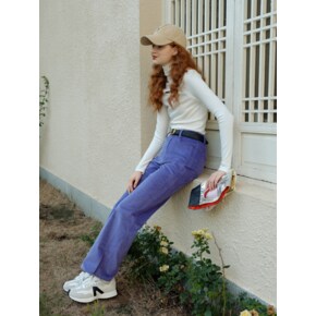 Cest Hight waist loose fit trousers_purple