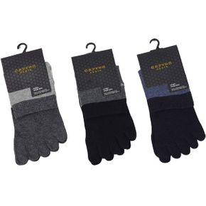 3켤레 무봉제 남자발가락양말 중목 CA3003_P427252547