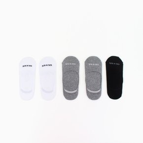 남성 글씨로고 덧신 5족 - KKZA7207