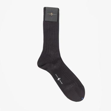 샌프란시스코마켓 소찌 칼제 정장양말 CLASSIC SHORT RIB SOCKS (SCOTTISH THREAD) BROWN ZED1M80000A50