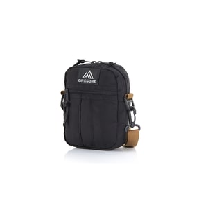 그레고리 크로스백 QUICK POCKET M BLACK/BROWN 08JN8127