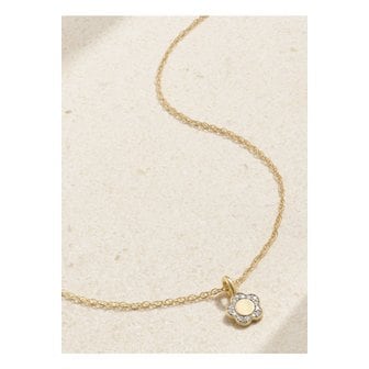 STONE AND STRAND 스톤 앤 스트랜드 플로라 미니 14k 골드 다이아몬드 네크리스 46376663162844994