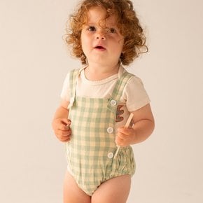 원더앤원더 22SS gingham baby romper (3 colors)