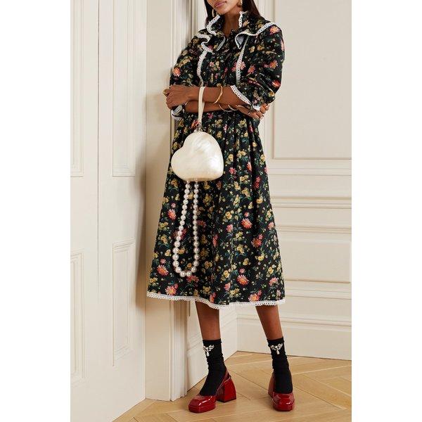 바체바 데본 플로럴 코튼 포플린 원피스 1647597289608316