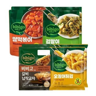 CJ제일제당 비비고(쌀떡볶이+김말이+오징어튀김+갈비교자)X2