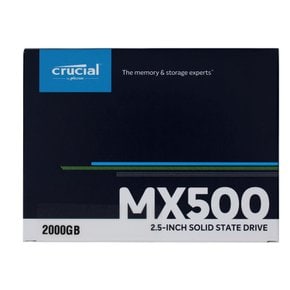 크루셜 (Crucial) SSD 2TB MX500 SATA3 내장 2.5 인치 7mm CT2000MX500SSD1