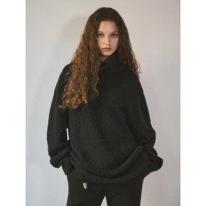 Overfit Wool Turtleneck Knit _CTK205(Black)