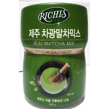  제주 차광 말차 믹스 리치스 파우더 550g 사무실 카페