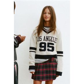 ZARA 자라 키즈 버클 CHECKS 플리츠 스커트 치마 네이비 블루 1608760401 1608760 1429139